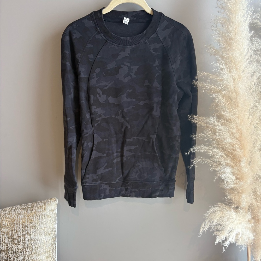 Lululemon Athletica Scunq Gray Camouflage Sweatshirt